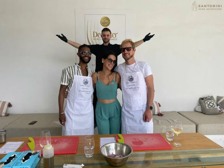 Private Santorini Cooking Class with Wine Tasting Tour