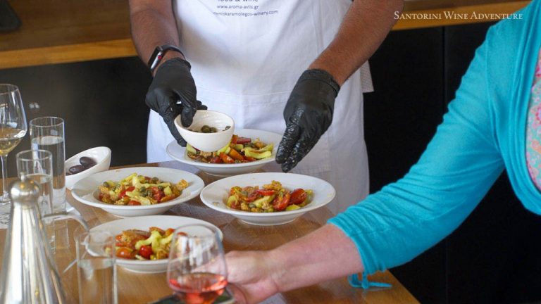 Private Santorini Cooking Lesson with Wine Tasting