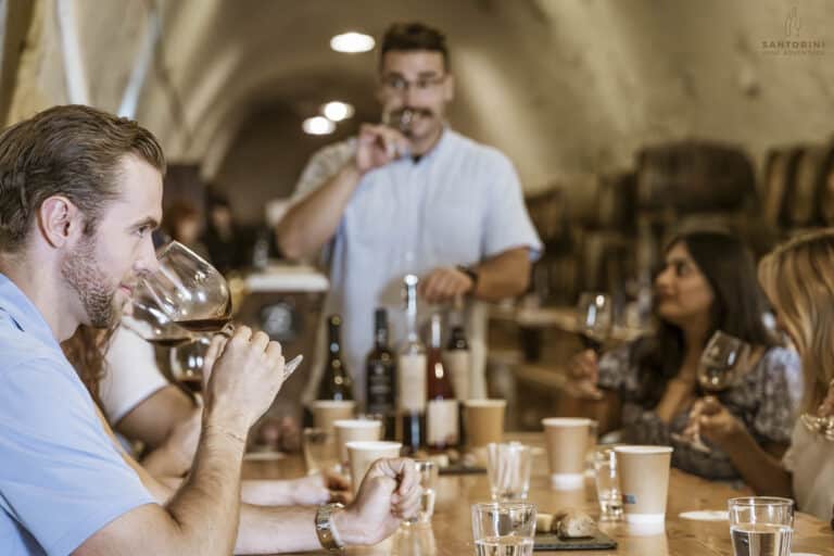 Morning Tour: Santorini Wine Adventure with 12 Tastings and Tapas